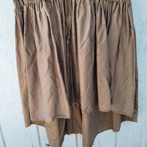 Totême Pretoria Midi Shift Dress Size Large Brown Cotton Lyocell Bohemian - Picture 7 of 14